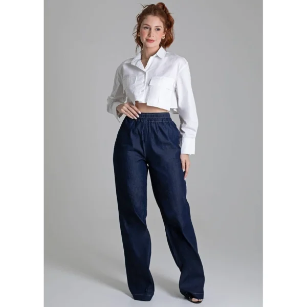 Calça Jeans Wide Leg