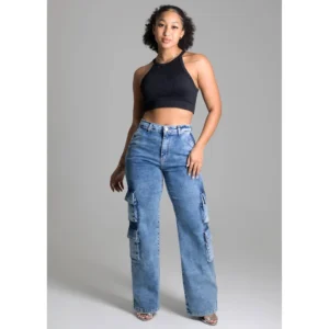 Calça Jeans Wide Leg
