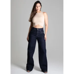 Calça Jeans Wide Leg