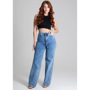 Calça Jeans Wide Leg