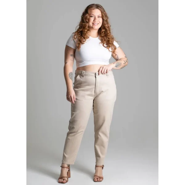 Calça Sarja Plus Size Mom