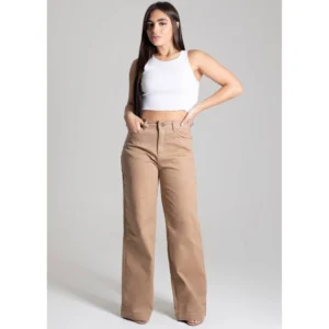 Calça Sarja Wide Leg