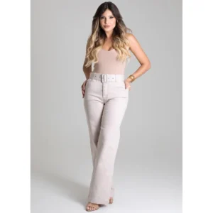 Calça Sarja Wide Leg