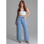 Calça Jeans Cargo Petit
