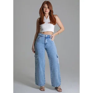 Calça Jeans Cargo Petit