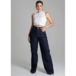 Calça Jeans Wide Leg